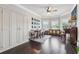 Versatile living area with a piano, a study nook, and ample storage with a seamless blend of style and functionality at 406 Dunaway Ct, Grayson, GA 30017