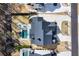 An aerial view of the home, including the backyard, pool, landscaping, and driveway at 109 Owens Mill Pl, Canton, GA 30115