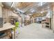 Unfinished basement offering storage and potential for customization at 722 Laurel Canyon Pkwy, Canton, GA 30114