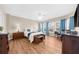 Bright bedroom with hardwood floors, natural light, and a ceiling fan at 722 Laurel Canyon Pkwy, Canton, GA 30114