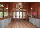 Inviting lobby entrance featuring elegant wood paneling, decorative lighting, and stylish furnishings for a welcoming atmosphere at 722 Laurel Canyon Pkwy, Canton, GA 30114