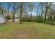 Large grassy backyard featuring mature trees and landscaping that provide privacy at 119 Old Vandiver Dr, Canton, GA 30114