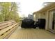 Wood deck with outdoor seating and a grill at 2562 Kennesaw Springs Nw Ct, Kennesaw, GA 30144