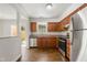 Modern kitchen featuring stainless steel appliances and ample cabinet space at 2970 Aspen Woods Entry, Atlanta, GA 30360