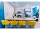 Modern kitchen with granite countertops, stainless steel appliances, and a breakfast bar with seating at 3132 Meadowstone Sw Ln, Atlanta, GA 30331