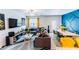 Open-concept living room featuring modern decor and comfortable seating arrangements at 3132 Meadowstone Sw Ln, Atlanta, GA 30331