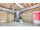 Unfinished basement showing mechanical equipment and exposed ductwork and framework at 5162 Charlemagne Sw Way, Lilburn, GA 30047
