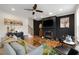 Inviting living room featuring hardwood floors, fireplace, and modern decor at 1814 Dupont Nw Ave, Atlanta, GA 30318
