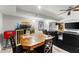 Finished basement featuring a game and theatre area with a puzzle table and multiple seating options at 2314 Edgemere Lake Cir, Marietta, GA 30062