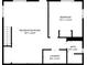 Detailed floorplan showcases the layout of the recreation room, bedroom, bath and laundry at 8562 Lake Dr, Snellville, GA 30039