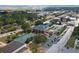 Aerial view displays office buildings and parking lots, showcasing commercial infrastructure and surrounding landscape at 1324 Cambridge Ave. Sw, Atlanta, GA 30344