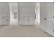Bedroom with vaulted ceilings, neutral carpet, and bright windows at 6925 Lighthouse Point, Cumming, GA 30041