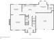 First floor plan showing the layout of the rooms, kitchen, garage, and entry of the home at 164 Edison Dr, Stockbridge, GA 30281