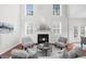 Cozy living room with fireplace and plush seating in a bright setting at 5280 Oak Hill Ter, Cumming, GA 30040