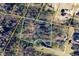 Aerial view displaying property lines in a neighborhood with mature trees at 730 Ponderosa Ct, Fayetteville, GA 30214