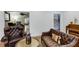 Comfortable living room with hardwood floors, a fireplace, and stylish furnishings, great for relaxation at 105 Jefferson Cir, Sandy Springs, GA 30328
