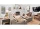 Cozy living room with fireplace, comfortable seating, and modern decor at 1254 Moores Mill Nw Rd, Atlanta, GA 30327