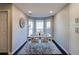 The dining room has a view from the bay windows at 1855 Keswick Place Dr, Lawrenceville, GA 30043