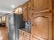 Kitchen features stainless steel refrigerator, granite countertops, and plenty of storage at 35 Tracechain, Stockbridge, GA 30281