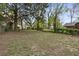 A large backyard with trees and green foliage at 5074 Park Ave, Forest Park, GA 30297