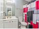 Cozy bathroom with modern sink, and toilet at 7847 Wrotham Cir, Atlanta, GA 30349