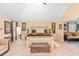 Spacious main bedroom with vaulted ceilings and plush carpet floors at 7847 Wrotham Cir, Atlanta, GA 30349