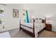 Bedroom with carpeted floors, a bed, and two windows providing natural light at 2560 Ashley Downs Ln, South Fulton, GA 30349