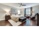 Serene main bedroom with hardwood floors, large window, and stylish decor at 525 Springer Nw Bnd, Marietta, GA 30060