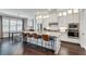 Spacious kitchen boasts a large center island, stainless appliances, and custom cabinetry at 525 Springer Nw Bnd, Marietta, GA 30060