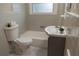 Clean bathroom with white tile and modern fixtures at 8424 Taylor Rd, Riverdale, GA 30274