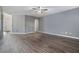 Spacious living room features hardwood floors, lots of light, and an open layout at 508 Arbor Trl, Loganville, GA 30052