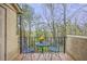 Private balcony features outdoor furniture, providing a relaxing space at 810 Lismore Se # 10, Smyrna, GA 30080