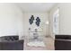 Well-lit home office featuring modern decor, neutral walls and grey furniture at 2516 Woolwich Nw Ct, Acworth, GA 30101