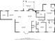 Detailed floor plan showcasing the layout of the home, including the primary bedroom, living room, and kitchen at 2520 Robin Hood Ne Pl, Marietta, GA 30068
