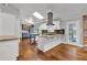 Modern kitchen with granite countertops, stainless steel appliances, a movable island, and a bright, open layout at 2520 Robin Hood Ne Pl, Marietta, GA 30068