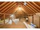 Spacious attic featuring unfinished flooring and ample storage space at 978 Moores Club Ne, Atlanta, GA 30319