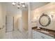Elegant bathroom with marble vanity and a separate shower area at 978 Moores Club Ne, Atlanta, GA 30319
