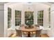 Charming breakfast nook with a round table, surrounded by windows offering serene views and natural light at 978 Moores Club Ne, Atlanta, GA 30319
