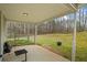 View from the covered patio out to the spacious backyard at 300 Lakeside Dr, Covington, GA 30016