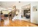 Spacious home foyer features hardwood floors, staircase, and an open view of the living areas at 3227 Aviary Nw Ct, Acworth, GA 30101
