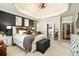 Elegant main bedroom showcasing tray ceilings and a stylishly appointed room at 3227 Aviary Nw Ct, Acworth, GA 30101