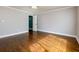 Spacious bedroom features hardwood floors and neutral paint at 207 Bridge Se Ln, Smyrna, GA 30082