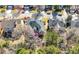 Scenic aerial view captures a lovely home nestled amongst mature trees in a serene neighborhood setting on a sunny day at 3285 Millwood Se Trl, Smyrna, GA 30080