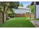 Great backyard features privacy fence and new turf, perfect for outdoor activities and entertaining at 1904 Woodland Hills Nw Ave, Atlanta, GA 30318