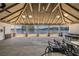 Pavilion interior with ceiling fans, lake view and picnic tables for outdoor gatherings at 4186 Argonne Dr, Villa Rica, GA 30180