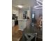 Open kitchen and dining area featuring modern lighting and stainless steel appliances at 1731 Pryor Sw Rd # 108, Atlanta, GA 30315