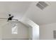 Bonus room with a ceiling fan, lots of light and a vaulted ceiling at 1861 Dyer Cir, Atlanta, GA 30341