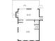 Floorplan showing the layout of the basement with a large Gathering room and laundry area at 4519 Glenforest Ne Dr, Roswell, GA 30075