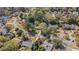 Aerial view of neighborhood with mature trees, landscaping, and well-maintained homes in a suburban setting at 2992 Westminster Nw Cir, Atlanta, GA 30327