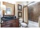 Cozy bathroom with stylish vanity, granite countertops, and tiled shower at 3225 Suffolk Dr, Cumming, GA 30041